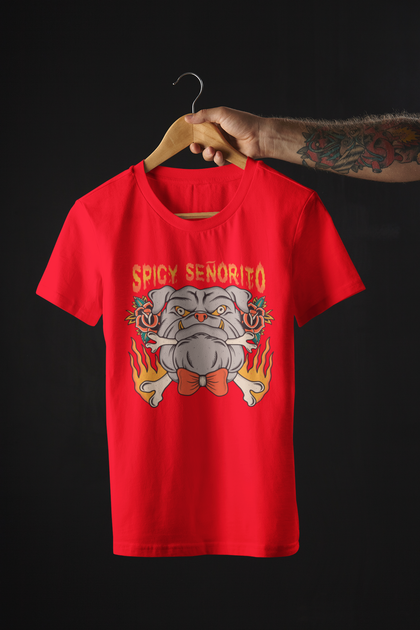 Playera Bulldog Spicy Tattoo