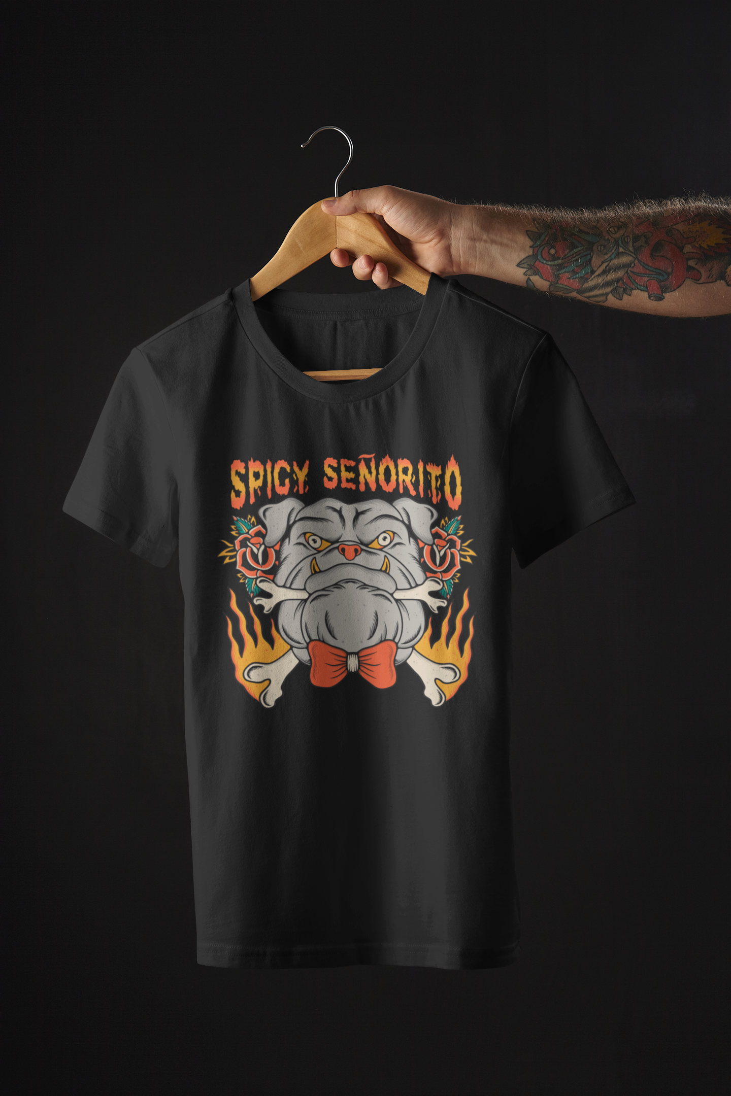 Playera Bulldog Spicy Tattoo